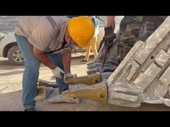 replacement of bucket tooth