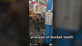 process of bucket tooth 